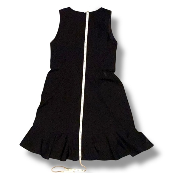 NWT TALBOTS PONTE FLOUNCE HEM WRAP DRESS - 16 Black - Picture 9 of 14